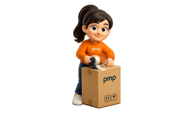 Pimpi 2 Pick & Pack mit Klebeband und Paket