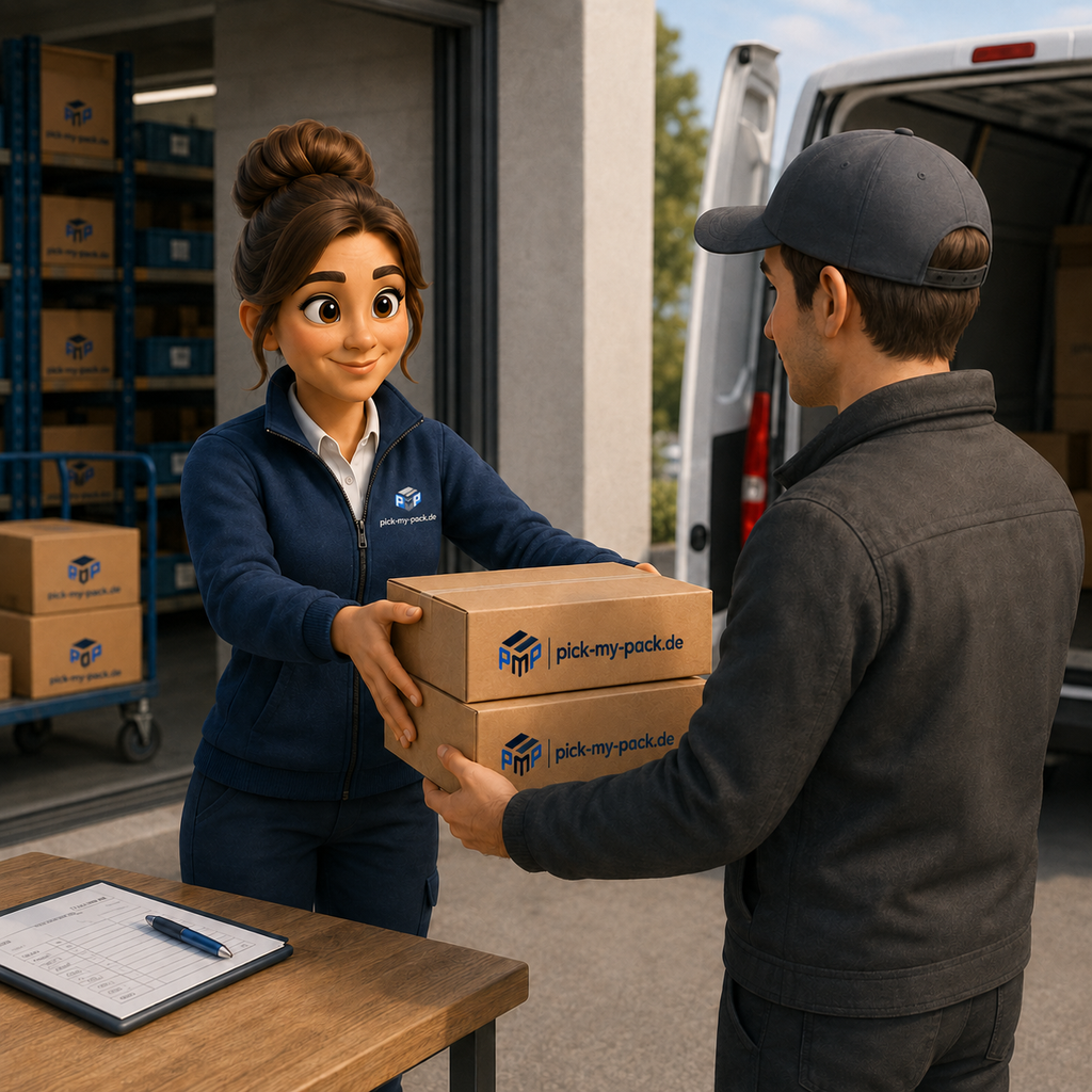 Übergabe an DHL. UPS oder DPD