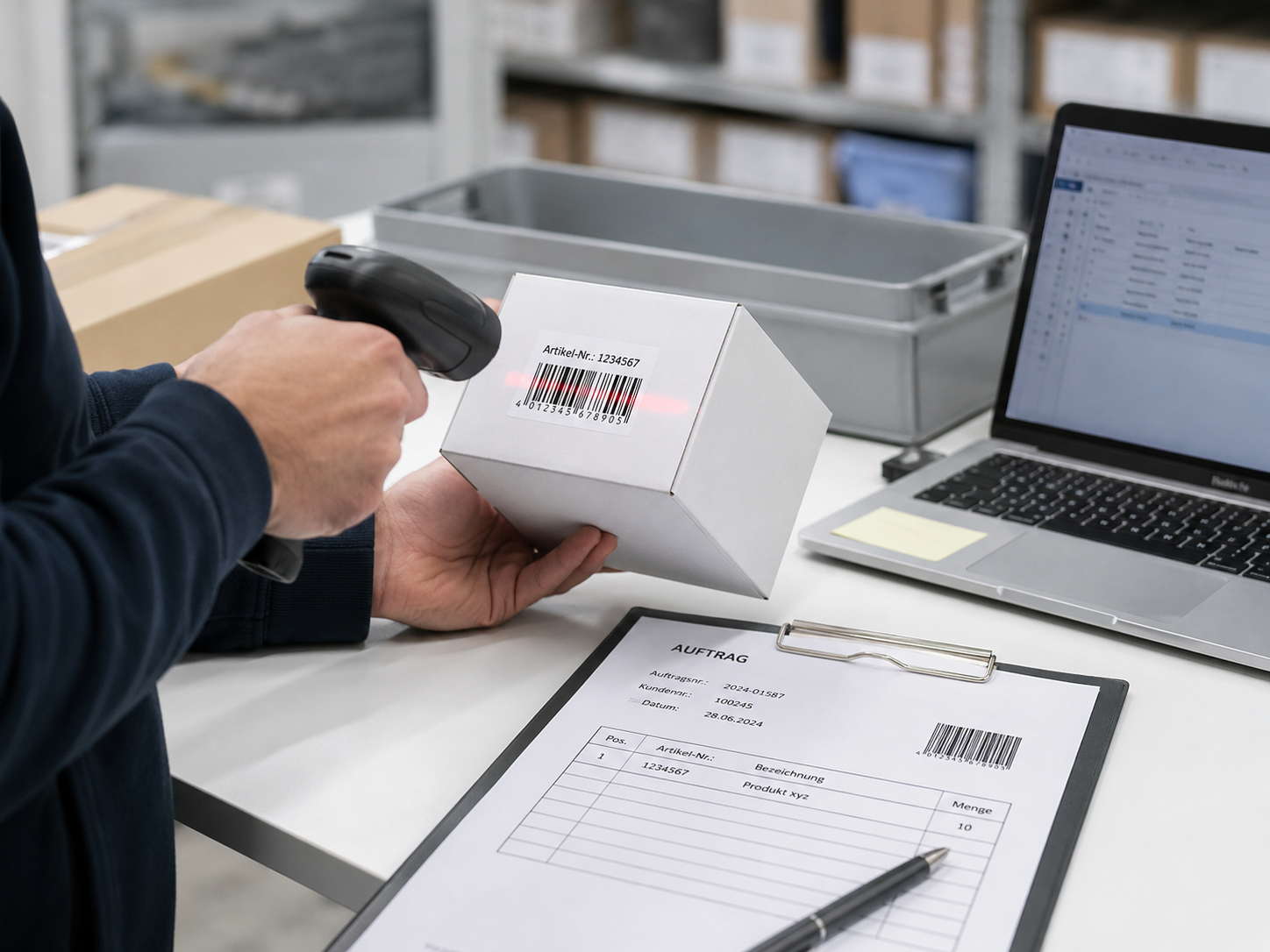 Produktidentifikation vor der Personalisierung