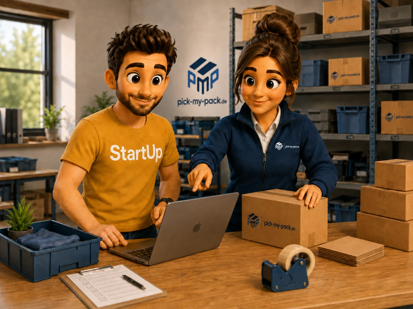 Shopbetreiber und pick-my-pack stimmen die skalierbare Verpackungsabwicklung ab